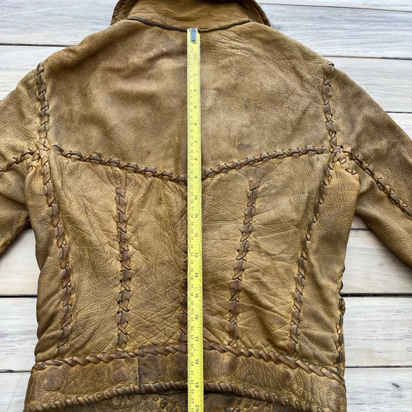 Vintage hippie leather jacket - Picture 12 of 13